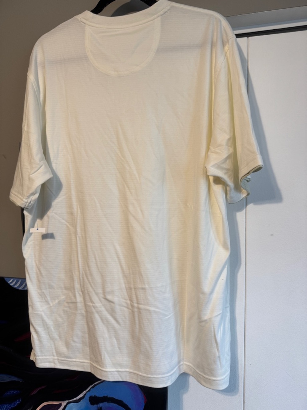NWT Van Heusen Layered Sleeve Textured Tee Cream 2XL - Picture 4 of 7